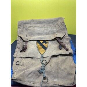 Vintage Boy Scouts of America Yucca Pack Canvas Backpack USA 574 WW2 Patch